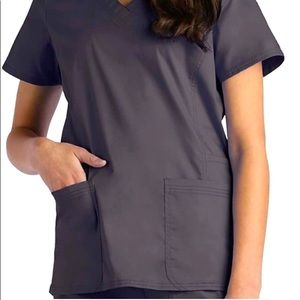 Maevn New Blossom Signature Women's V-Neck Solid Scrub Top